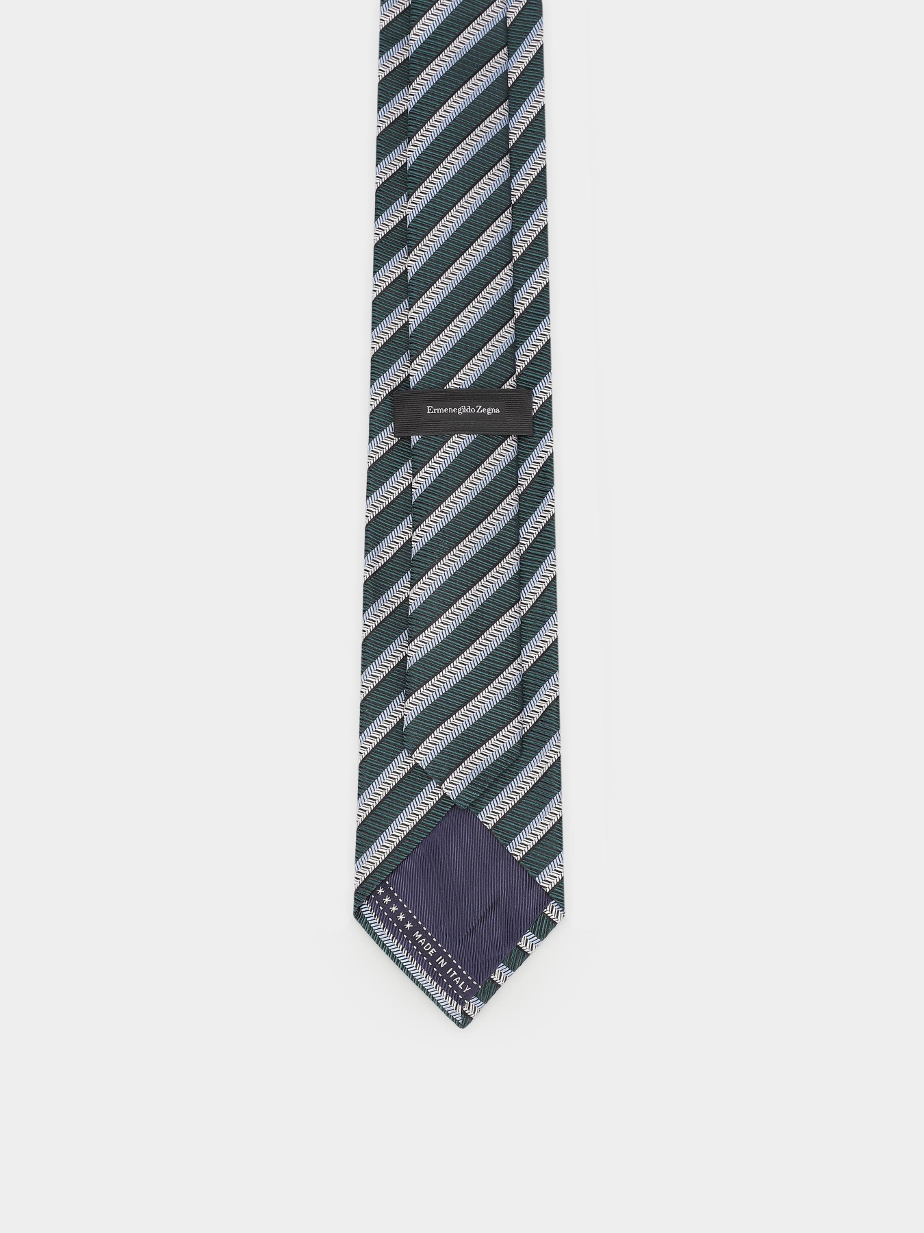 Галстук Zegna модель TI11400_Зелений Фото