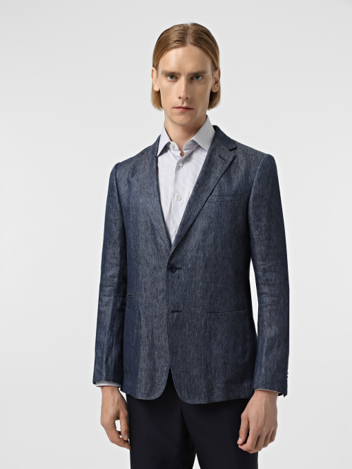 Пиджак Zegna модель JC11825_Синій Фото