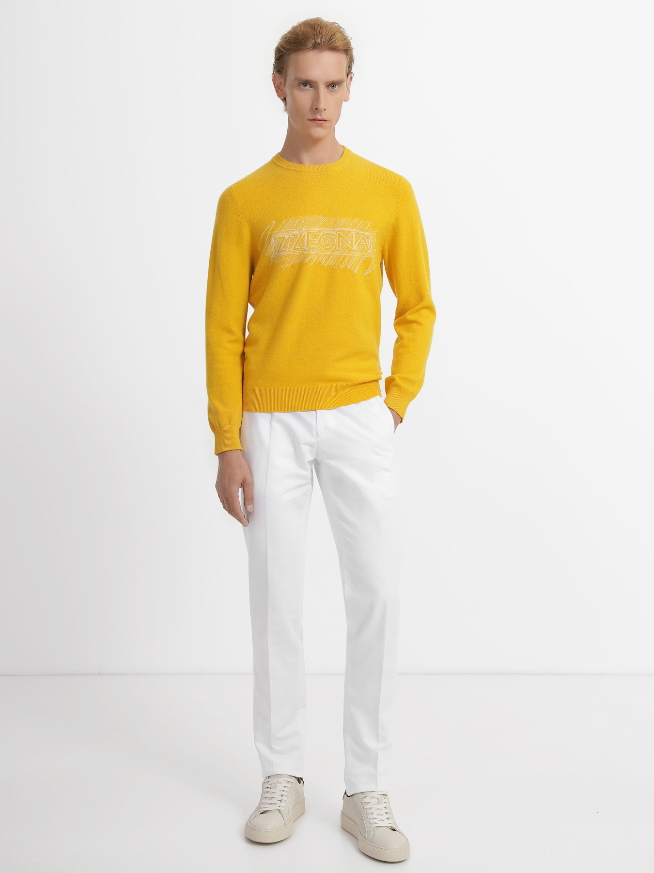 Джемпер Zegna модель KN309413_Жовтий Фото