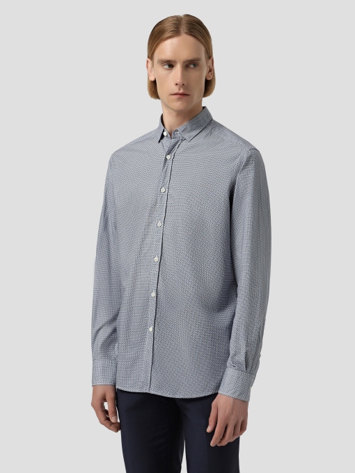 Рубашка повседневная Zegna модель KN8501_Блакитний Фото