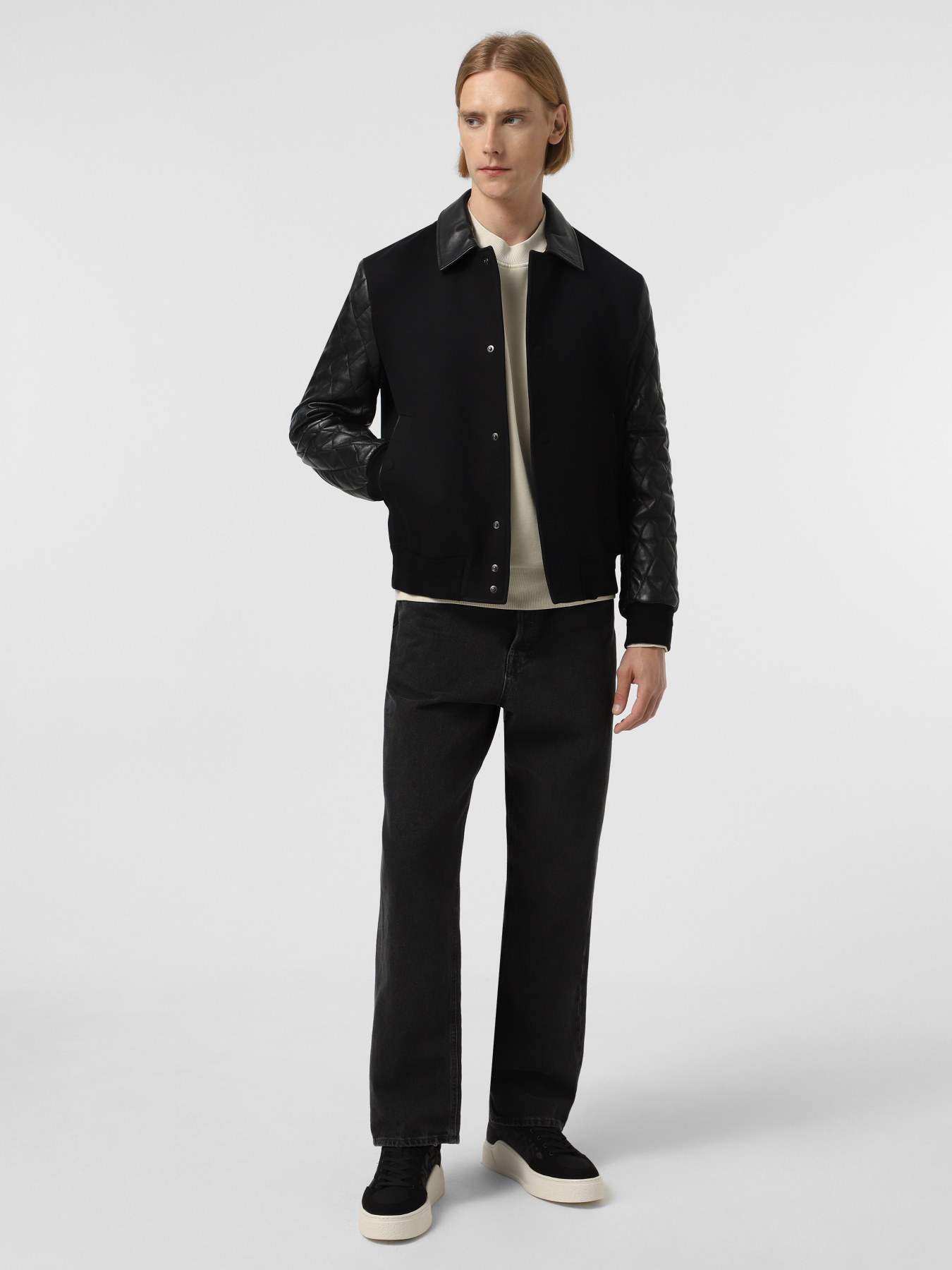 Бомбер Zegna модель OU309538_Чорний Фото