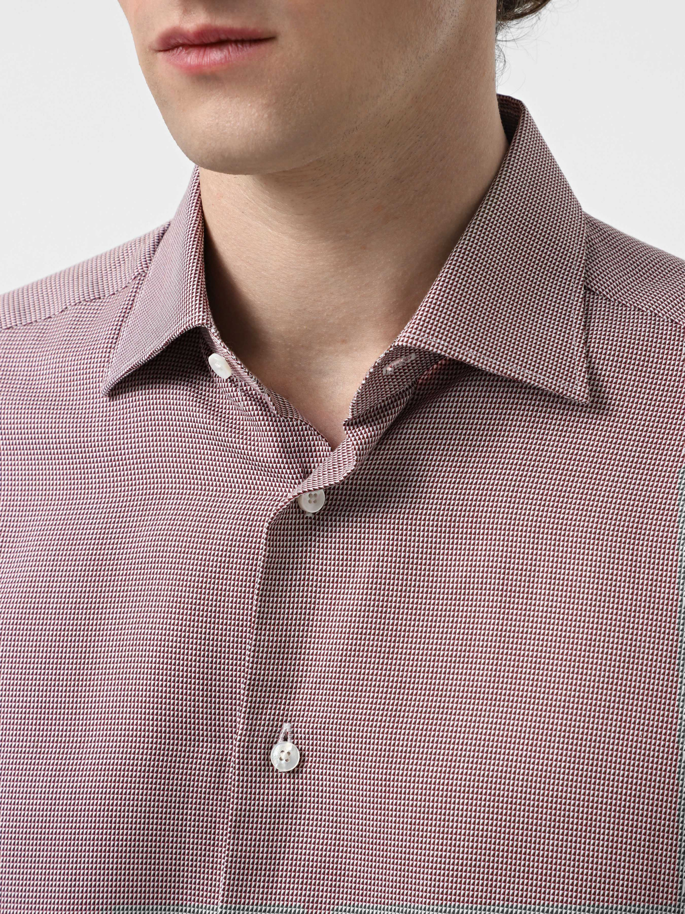 Сорочка повсякденна Zegna модель SH10468_Червоний Сорочка повсякденна Zegna модель SH10468_Червоний Фото