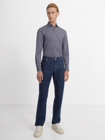 Рубашка повседневная Zegna модель SH10753_Фіолетовий Рубашка повседневная Zegna модель SH10753_Фіолетовий Фото