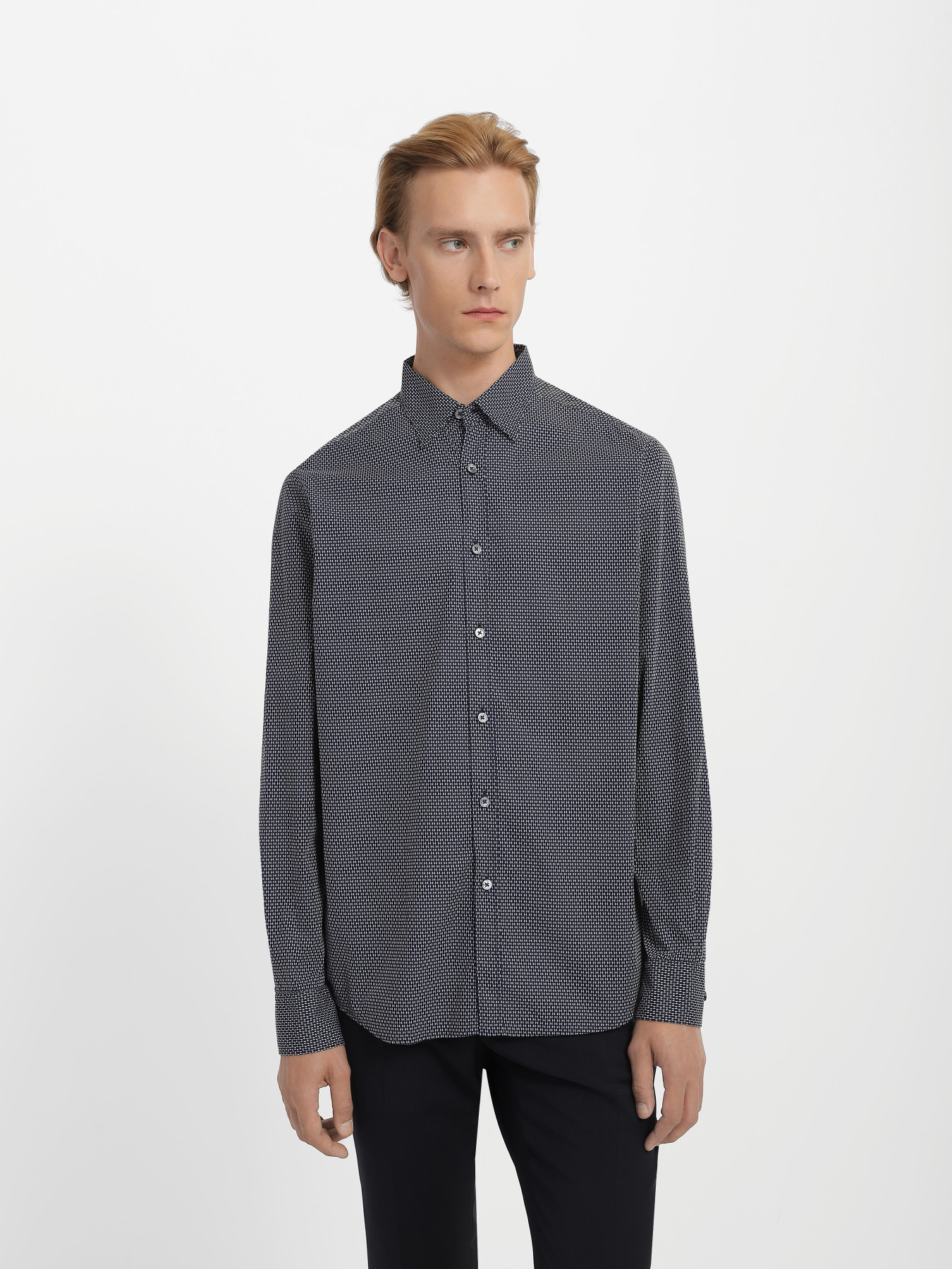 Рубашка Zegna модель SH10756_Синій Фото