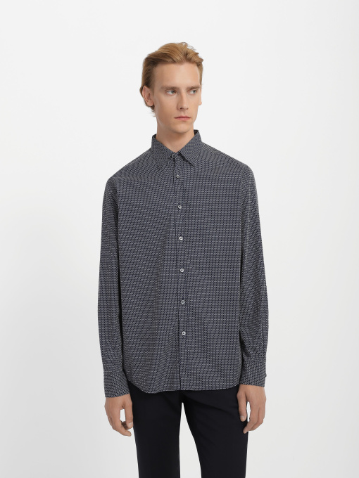 Рубашка повседневная Zegna модель SH10756_Синій Фото