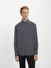 Рубашка повседневная Zegna модель SH10756_Синій Фото