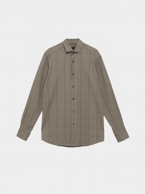 Рубашка повседневная Zegna модель SH11454_Зелений Фото