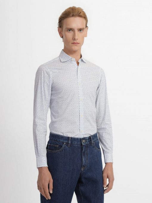 Рубашка повседневная Zegna модель SH124_Синій Фото