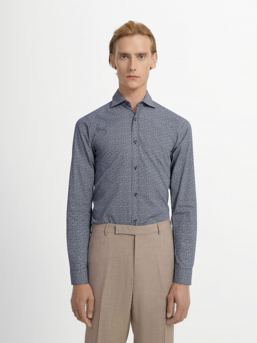 Рубашка повседневная Zegna модель SH169_Синій Фото