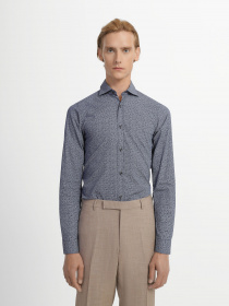 Рубашка повседневная Zegna модель SH169_Синій Рубашка повседневная Zegna модель SH169_Синій Фото