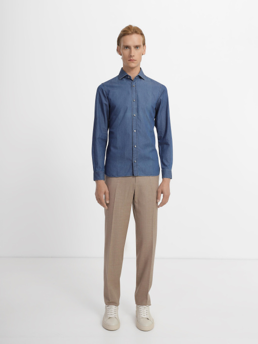 Рубашка Zegna модель SH307125_Блакитний Фото