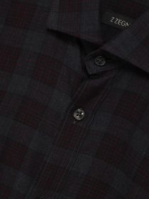 Рубашка повседневная Zegna модель SH307126_Сірий Рубашка повседневная Zegna модель SH307126_Сірий Фото