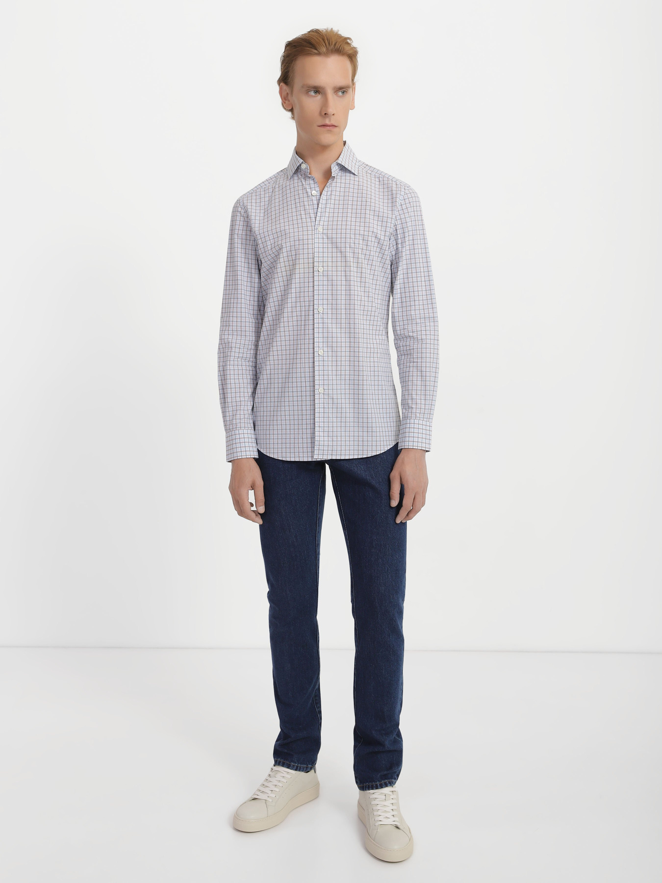 Рубашка повседневная Zegna модель SH308176_Коричневий Фото