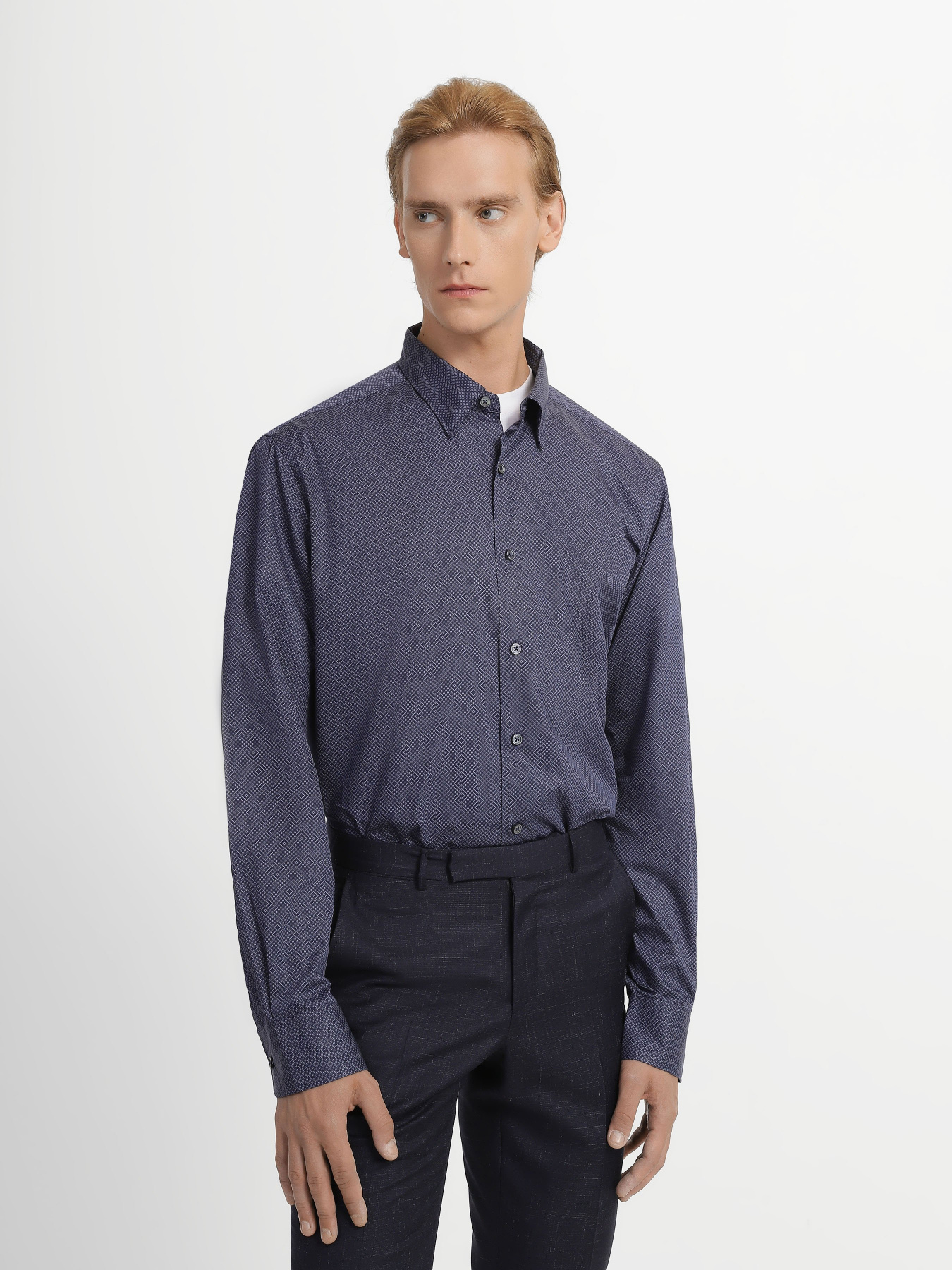 Рубашка Zegna модель SH308203_Синій Фото