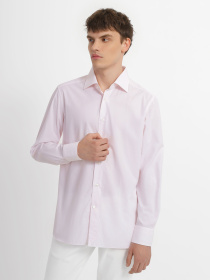 Рубашка повседневная Zegna модель SH308875_Рожевий Фото