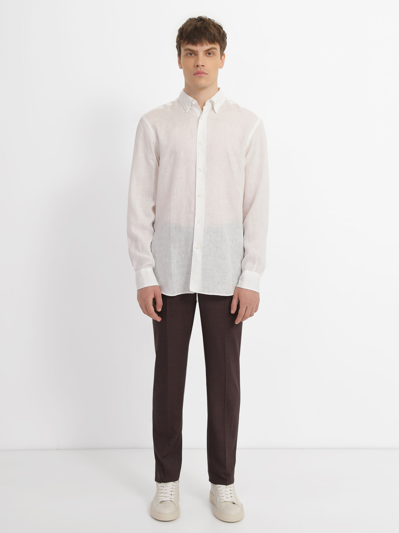 Рубашка повседневная Zegna модель SH308913_Білий Фото