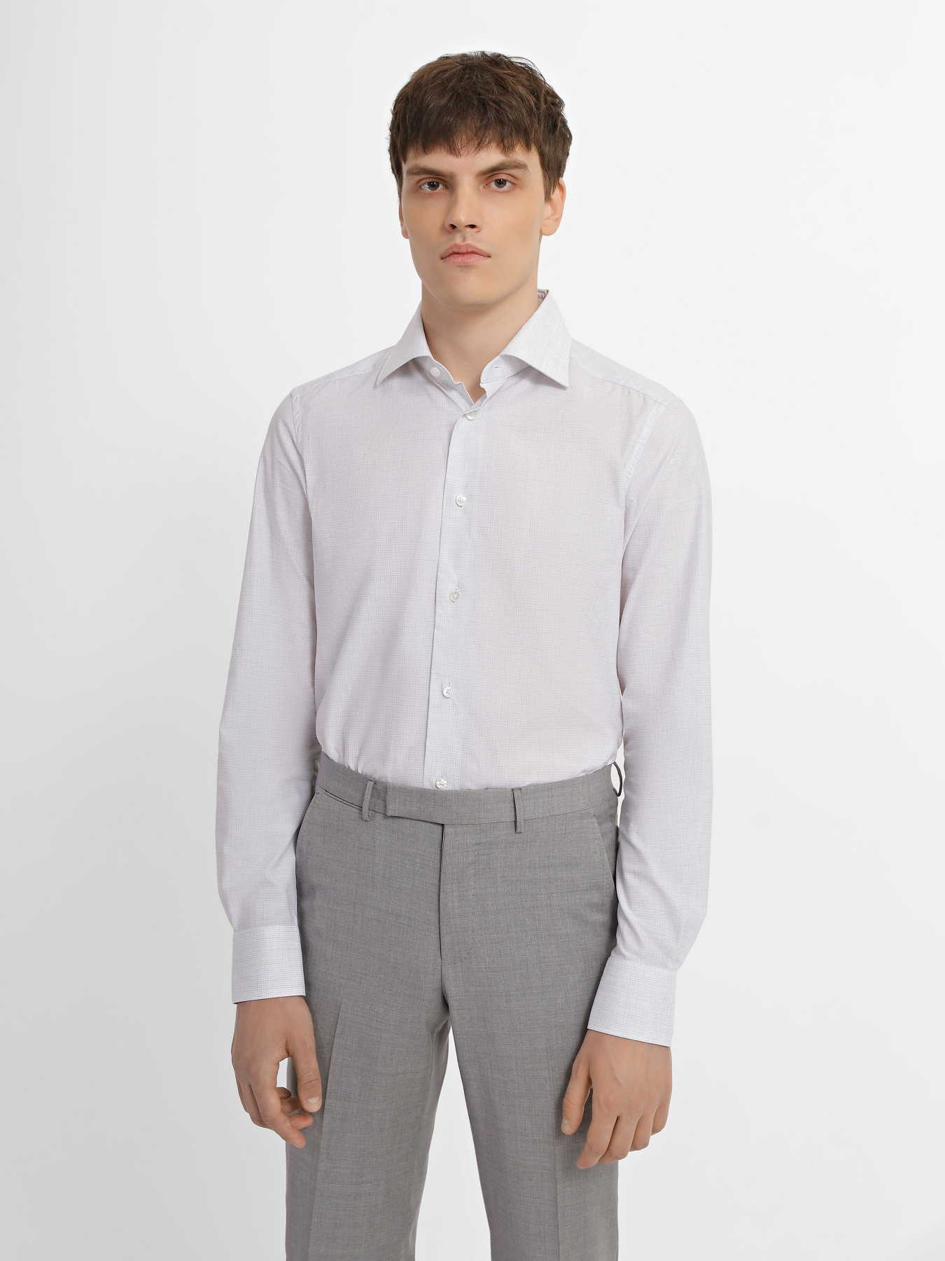 Рубашка Zegna модель SH308914_Сірий Фото