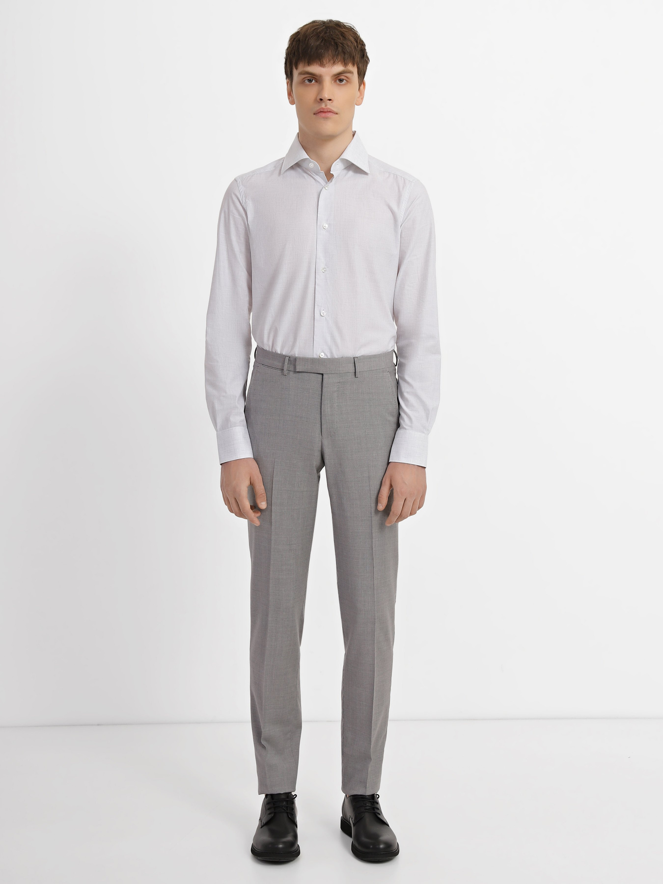 Рубашка повседневная Zegna модель SH308914_Сірий Фото