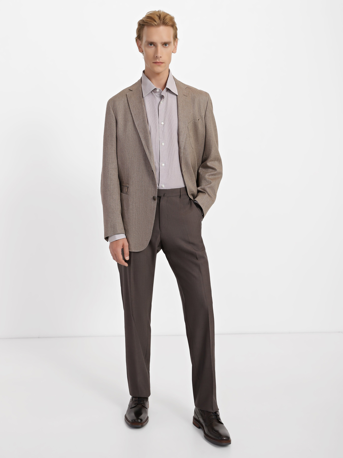 Рубашка Zegna модель SH308916_Коричневий Фото