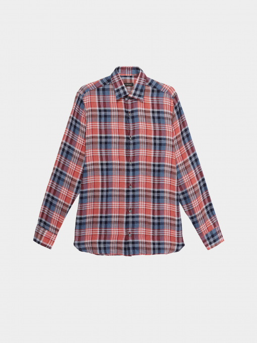 Рубашка повседневная Zegna модель SH309131_Помаранчевий Фото