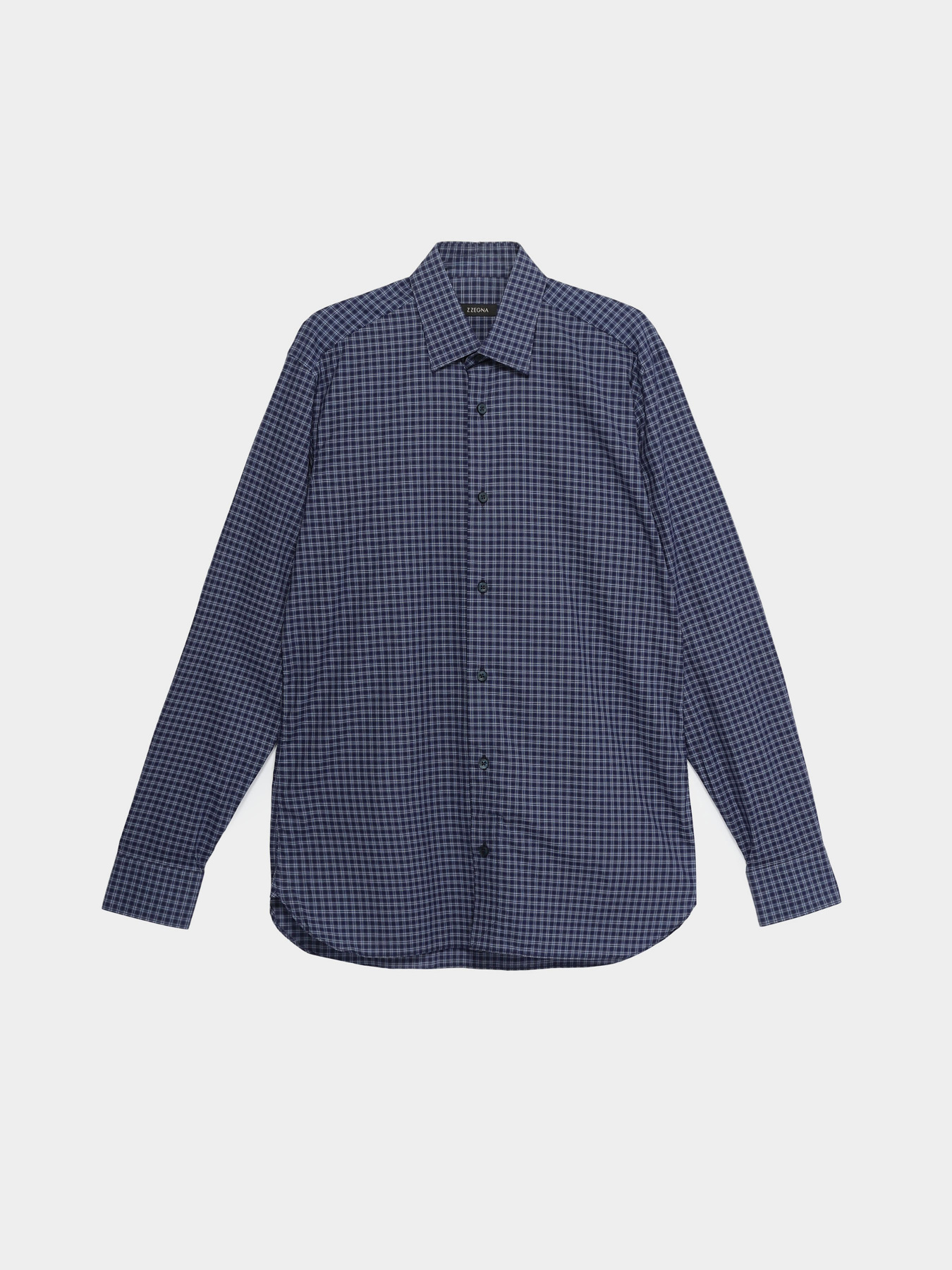 Рубашка повседневная Zegna модель SH309422_Синій/Білий Рубашка повседневная Zegna модель SH309422_Синій/Білий Фото