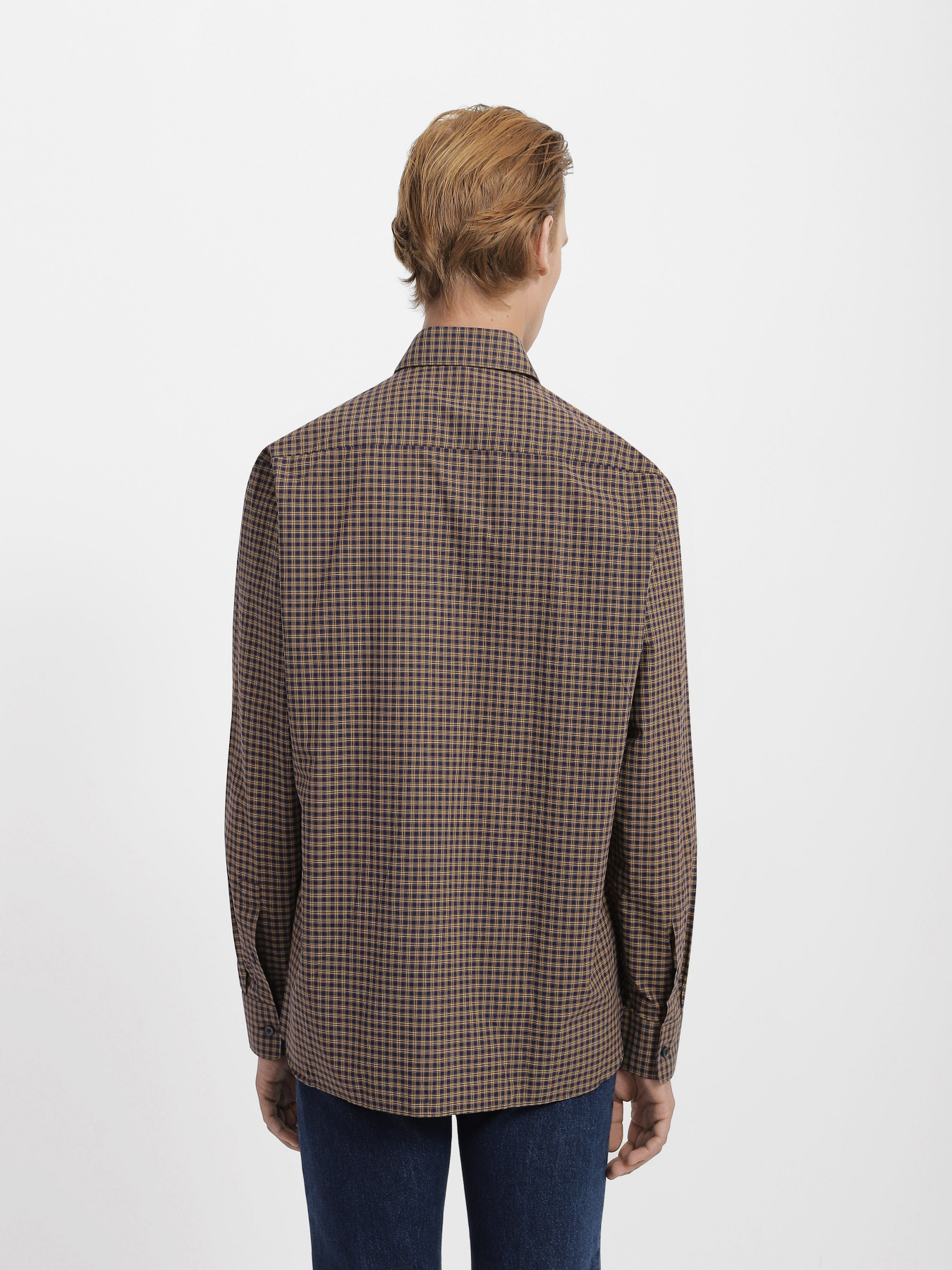 Рубашка Zegna модель SH309423_Синій/Білий Фото