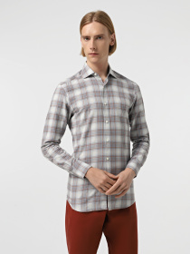 Сорочка повсякденна Zegna модель SH309532_Сірий Фото