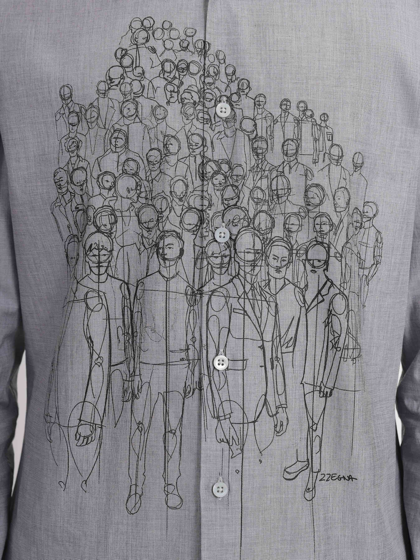 Рубашка Zegna модель SH310365_Бежевий Фото