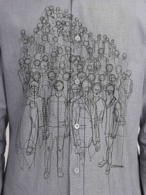 Рубашка повседневная Zegna модель SH310365_Бежевий Фото