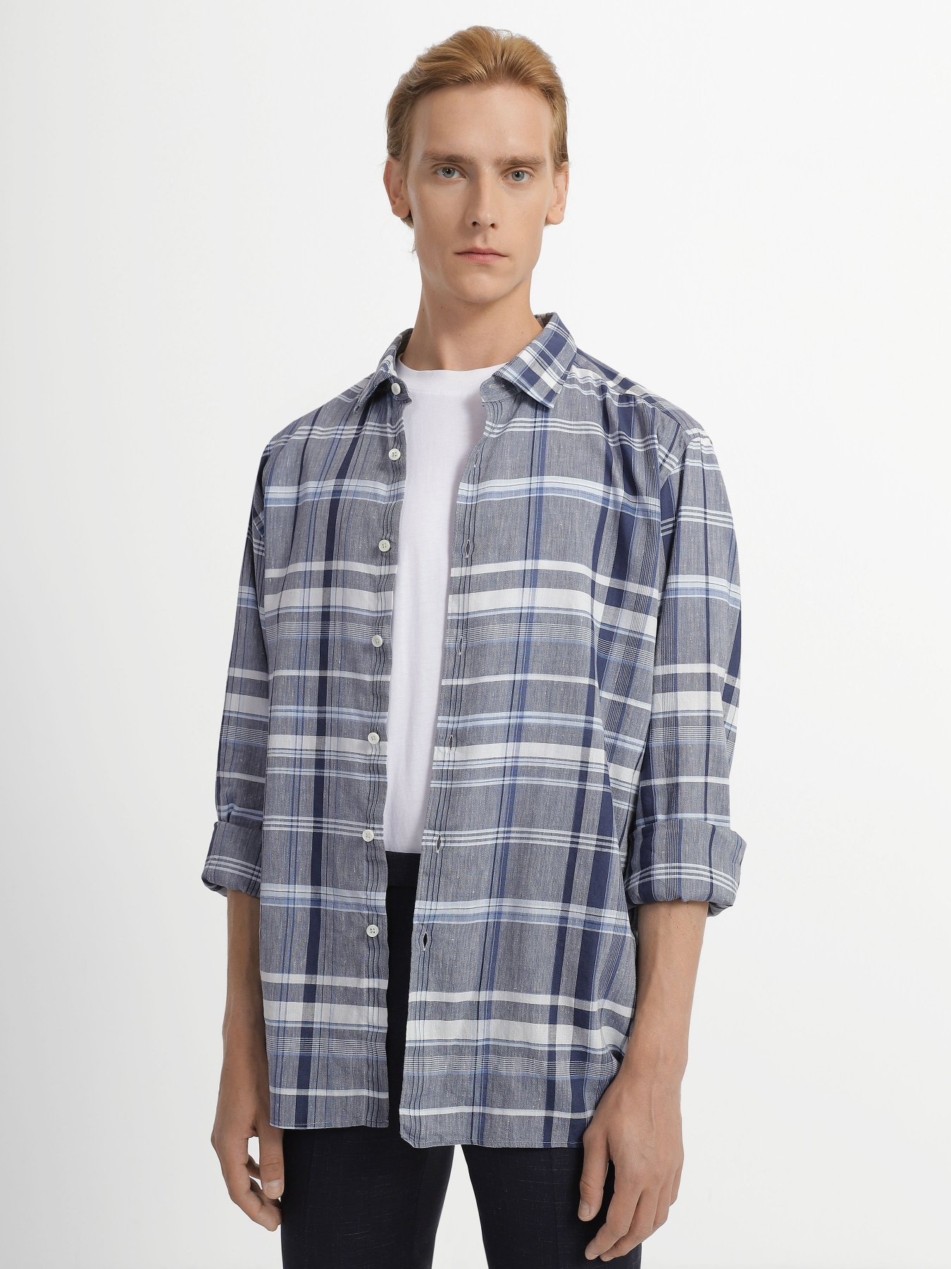 Сорочка повсякденна Zegna модель SH312198_Синій Фото