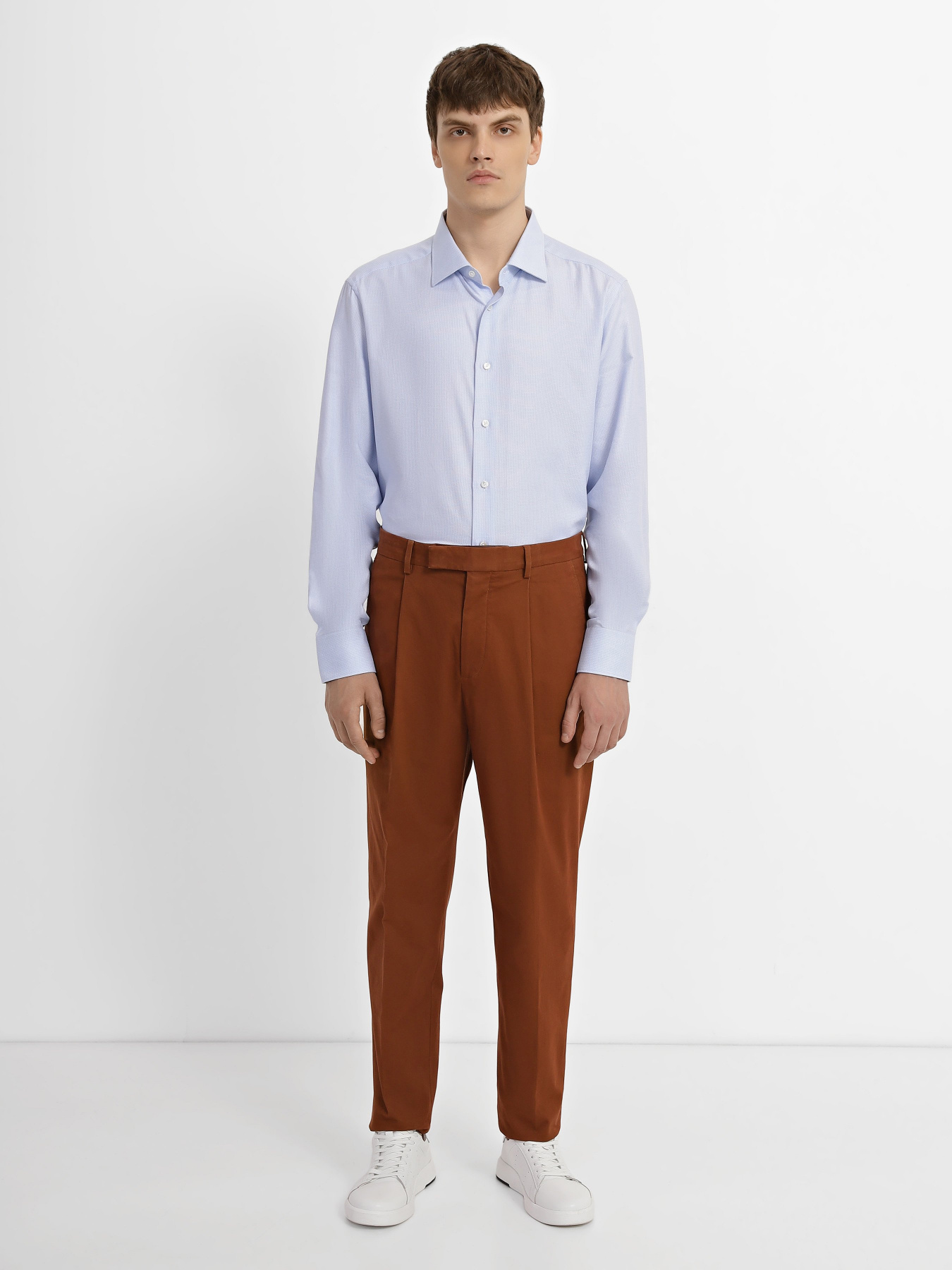 Рубашка Zegna модель SH313095_Блакитний Фото