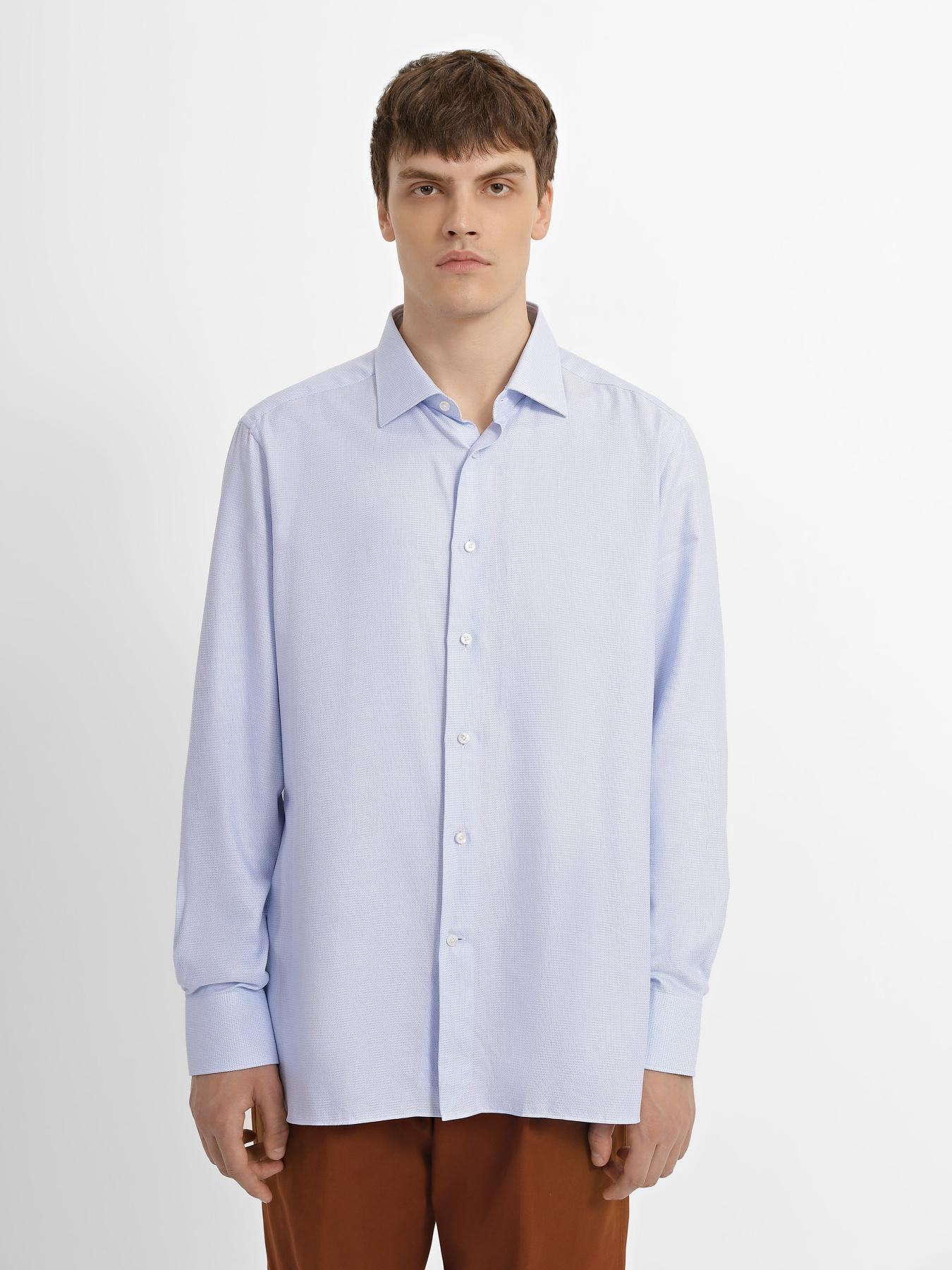 Рубашка Zegna модель SH313095_Блакитний Фото