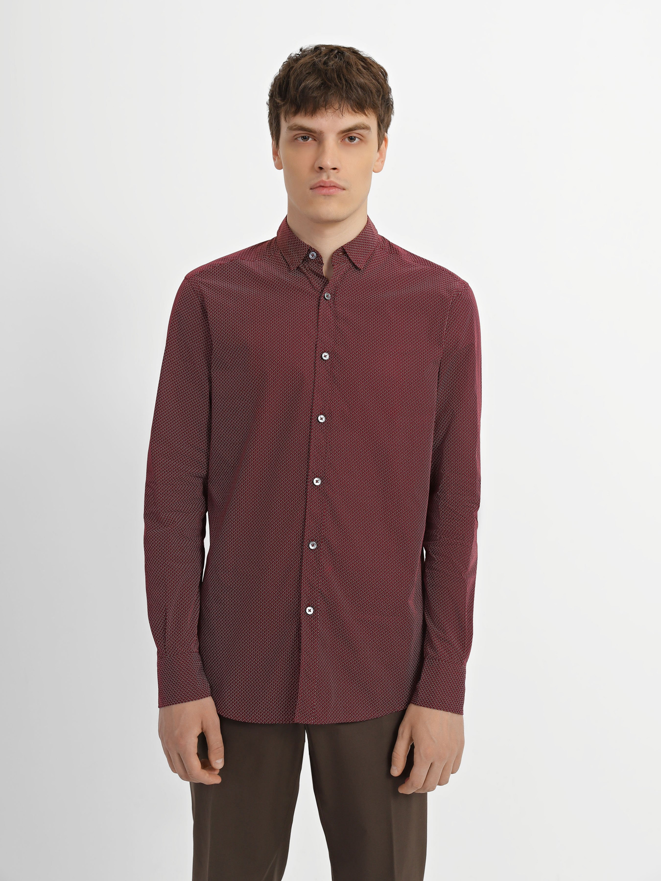 Сорочка повсякденна Zegna модель SH39_Червоний Фото