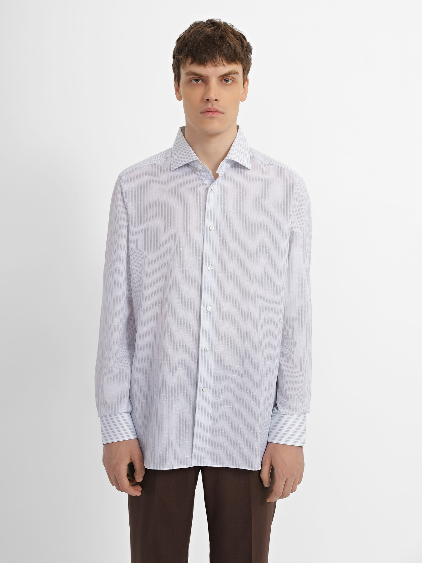 Рубашка Zegna модель SH8527_Блакитний Фото