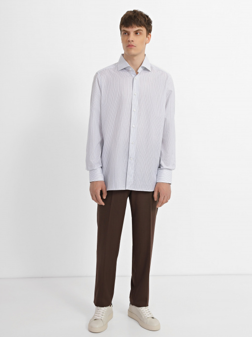 Рубашка повседневная Zegna модель SH8527_Блакитний Фото