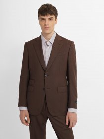 Деловой костюм Zegna модель ST308379_Коричневий Фото