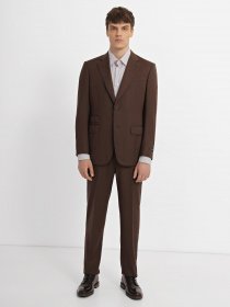 Деловой костюм Zegna модель ST308379_Коричневий Фото