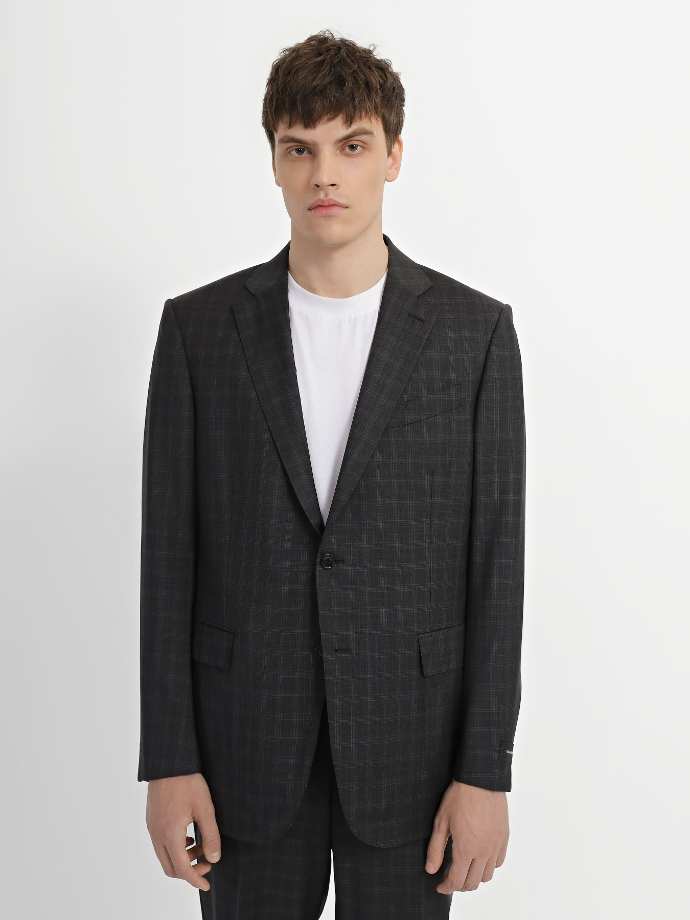 Деловой костюм Zegna модель ST308526_Сірий Фото