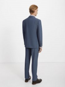 Деловой костюм Zegna модель ST8531_Синій Фото