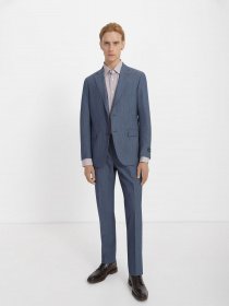 Деловой костюм Zegna модель ST8531_Синій Фото