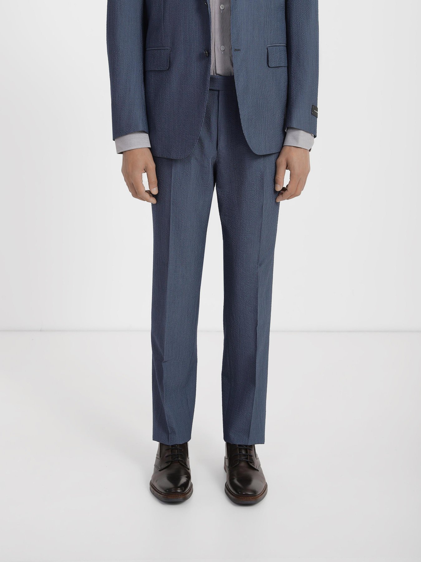 Діловий костюм Zegna модель ST8531_Синій Діловий костюм Zegna модель ST8531_Синій Фото