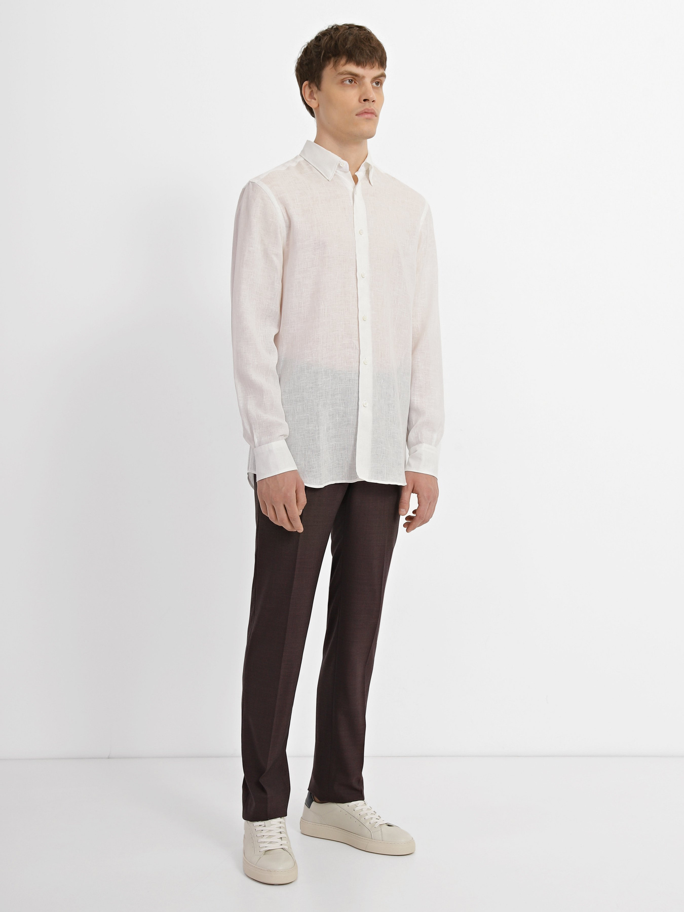 Брюки классические Zegna модель TR305895_Фіолетовий Фото