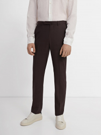 Классические штаны Zegna модель TR305895_Фіолетовий Фото