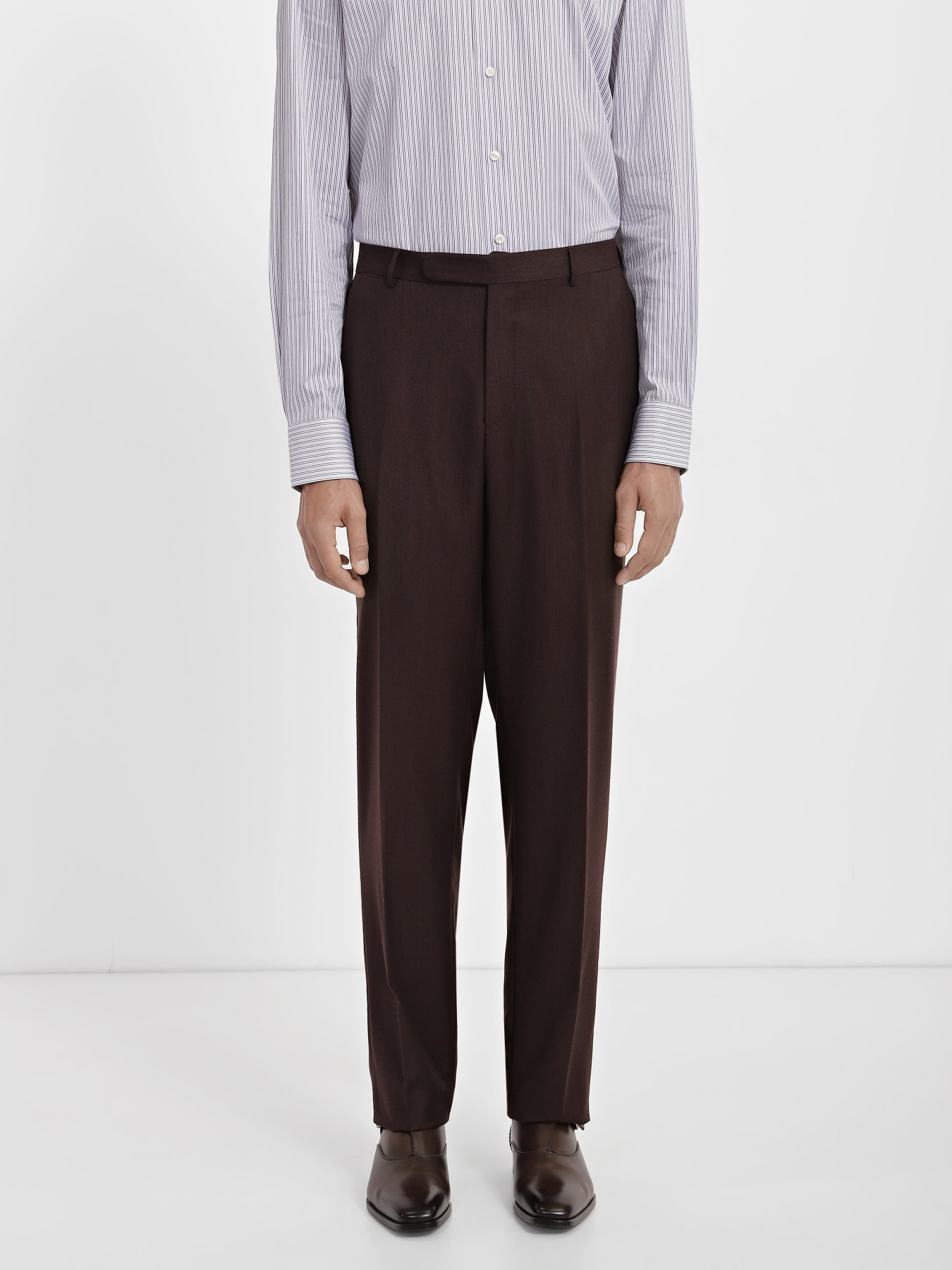 Классические штаны Zegna модель TR307009_Коричневий Фото