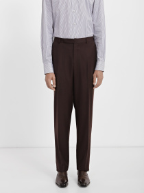 Классические штаны Zegna модель TR307009_Коричневий Фото