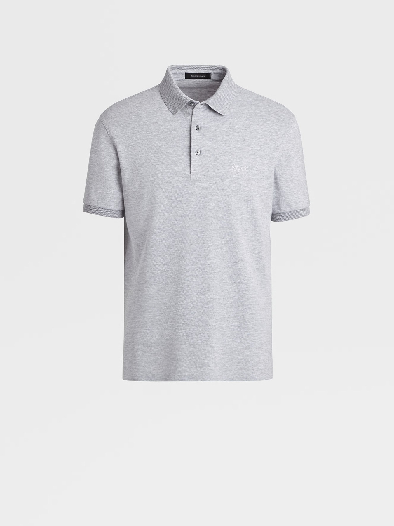 Поло Zegna модель KN310346_Сірий Поло Zegna модель KN310346_Сірий Фото