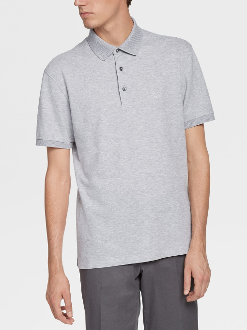 Поло Zegna модель KN310346_Сірий Фото