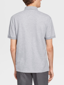 Поло Zegna модель KN310346_Сірий Поло Zegna модель KN310346_Сірий Фото