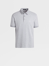 Поло Zegna модель KN310346_Сірий Поло Zegna модель KN310346_Сірий Фото