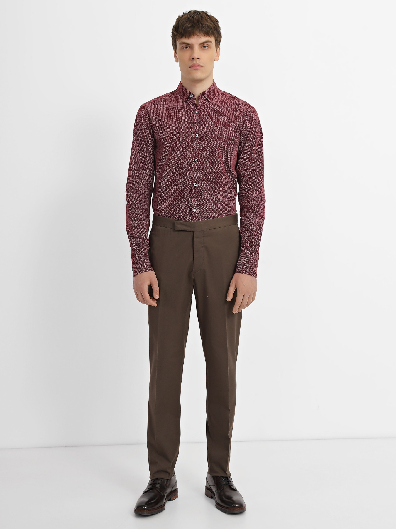 Брюки классические Zegna модель TR308293_Коричневий Фото